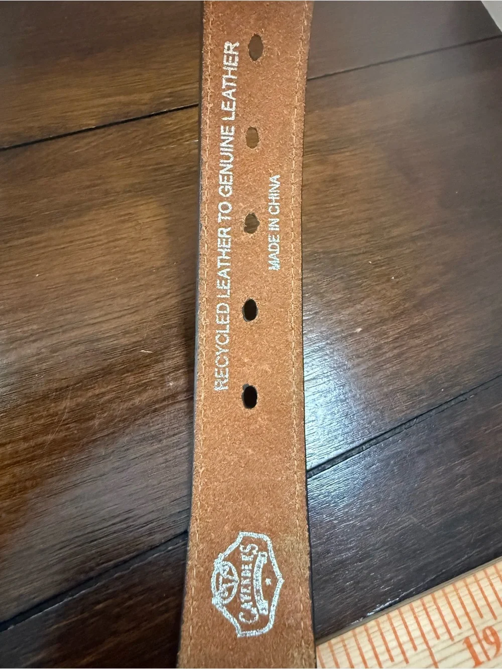 Kids Western Brown Leather Belt size 22 Silverplated Concho Accents Cowboy Rodeo